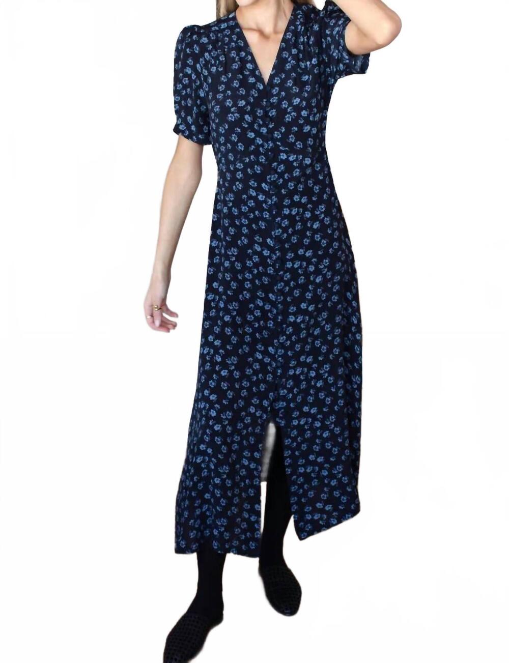 NEW EMERSON FRY lucyia antique dress in bea flowers midnight